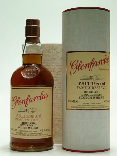 Glenfarclas £511.19s.0d Family Reserve