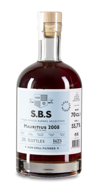 1423 S.B.S Mauritius 2008, Grays, Port Cask Finish